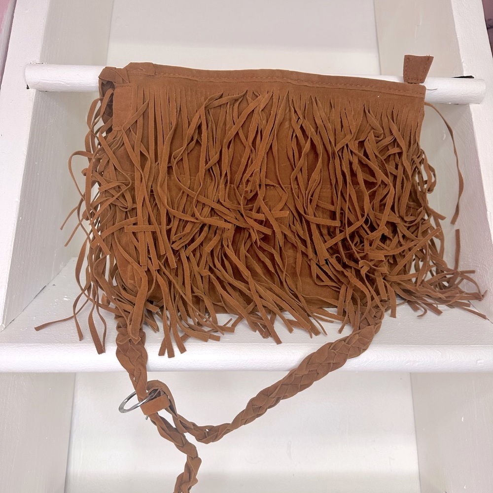 Boho fringe crossbody bag